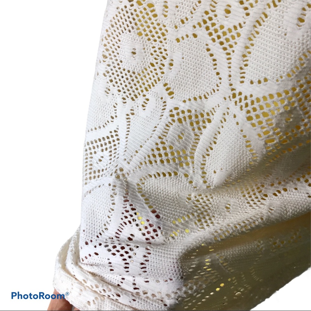 Anthropologie Lace Overlay Cosette High Neck Top - Picture 6 of 8